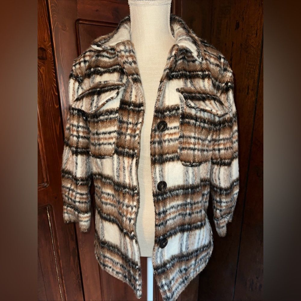 GB Girls Heavy Fleece Shirt Jacket Large - Picture 1 of 5